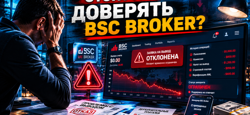 Пострадавший инвестор проверяет вывод средств у BSC Broker