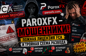 ParoxFX мошенники - ложная лицензия FCA и скам-брокер paroxfx.com