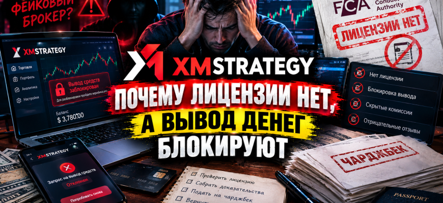 Обзор брокера Xmstrategy: домен 2019 года, отсутствие лицензии и схема, по которой блокируют вывод денег